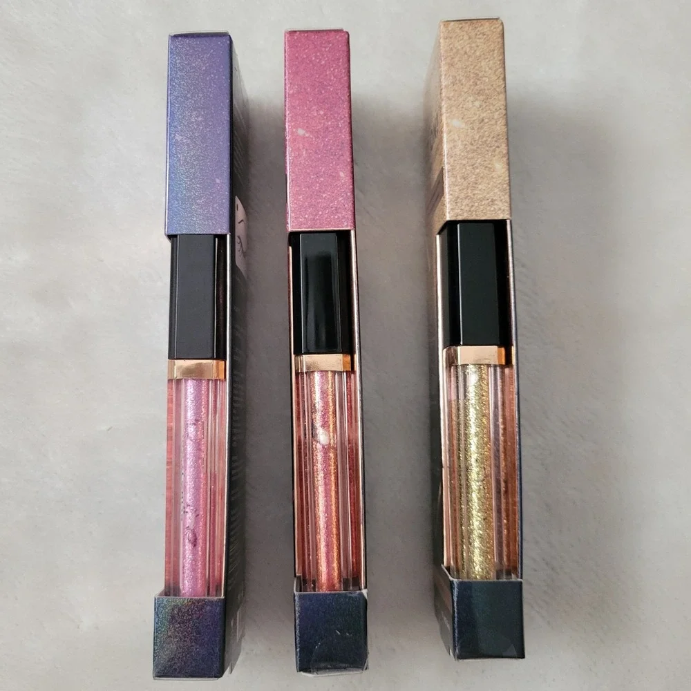 Profusion Bling It On Eyeliner Lot of 3 Noble Amethyst Pink Rhodonite Gold Rush